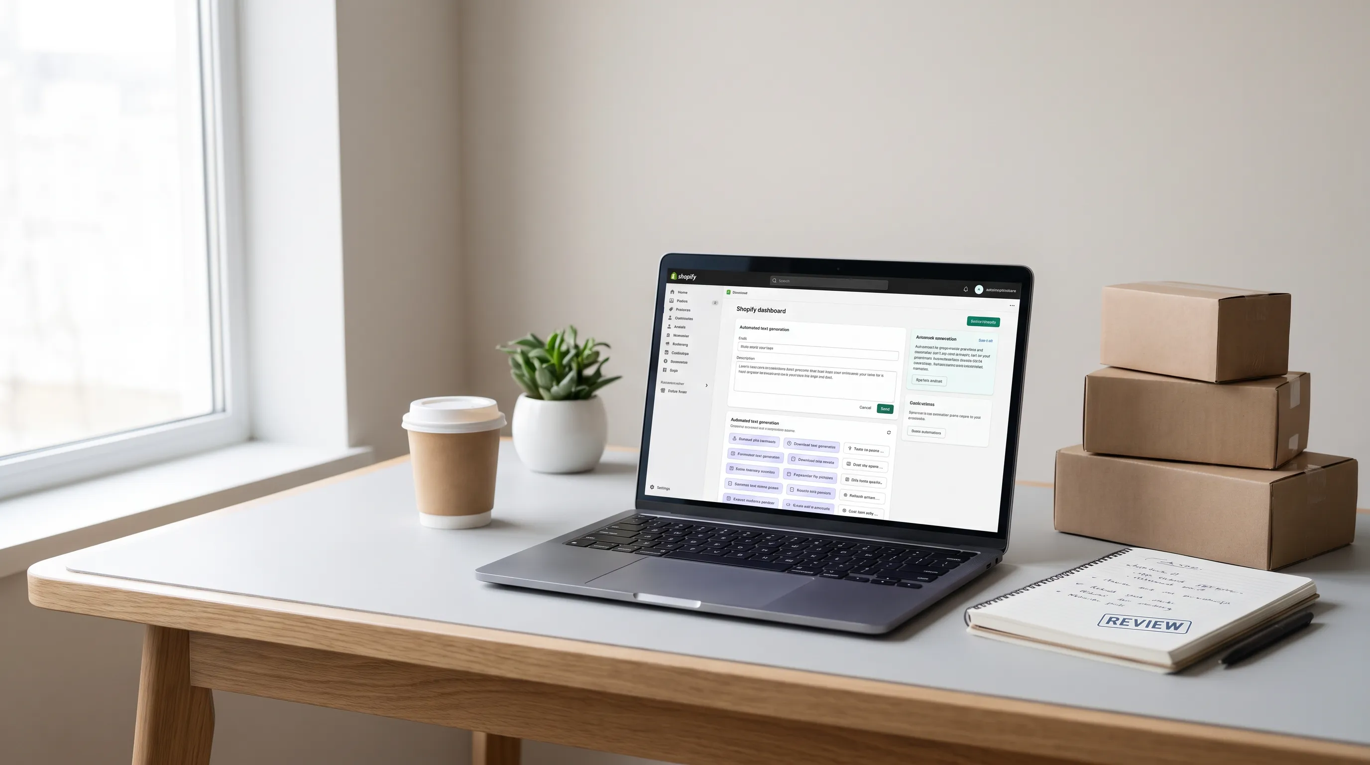 Shopify content schalen met AI — het volledige content traject geautomatiseerd